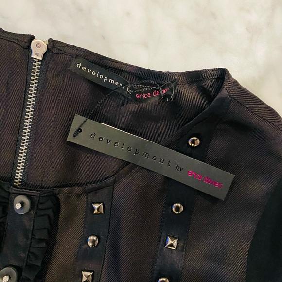 Gorgeous NWT Development by Erica Davies Silk Sleeveless Studded Top, size 4 - Picture 7 of 8